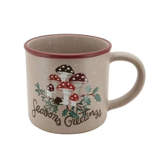 Season's Greetings Mushroom Mug, NWT - Picture 1 of 8